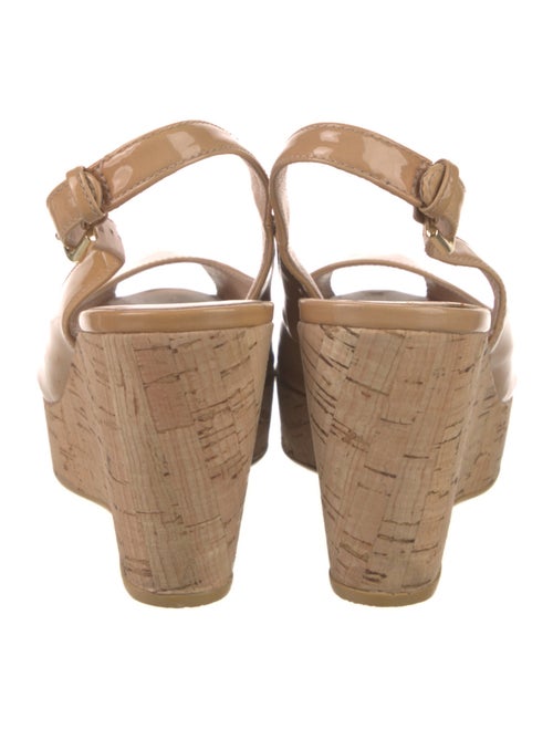 Stuart Weitzman Patent Leather Slingback Sandals