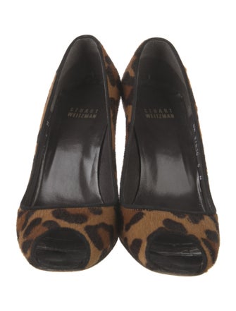 Stuart Weitzman Ponyhair Animal Print Pumps