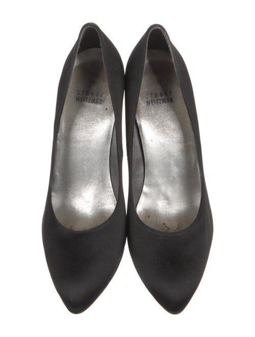 Stuart Weitzman Satin Crystal Embellishments Pumps