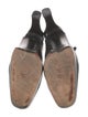 Stuart Weitzman Suede Leather Trim Embellishment Mules