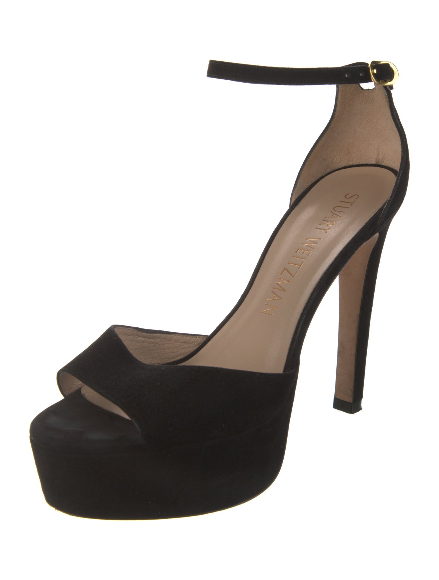 Stuart Weitzman Suede D'Orsay Pumps