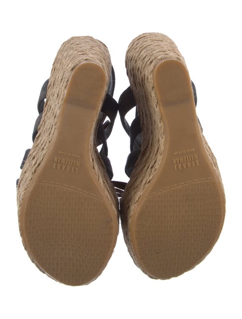 Stuart Weitzman Denim Animal Print Espadrilles