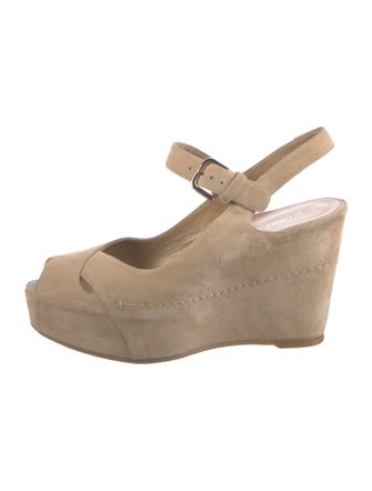 Stuart Weitzman Suede Printed Slingback Pumps