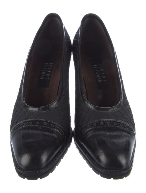 Stuart Weitzman Leather Printed Pumps