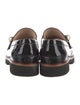 Stuart Weitzman Patent Leather Beaded Accents Loafers