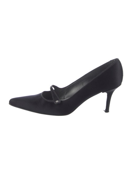 Stuart Weitzman Satin Bow Accents Pumps
