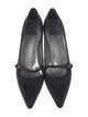Stuart Weitzman Satin Bow Accents Pumps