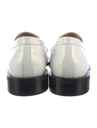 Stuart Weitzman Embossed Leather Loafers
