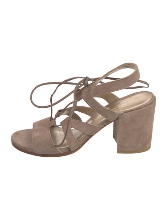 Stuart Weitzman Suede Slingback Sandals