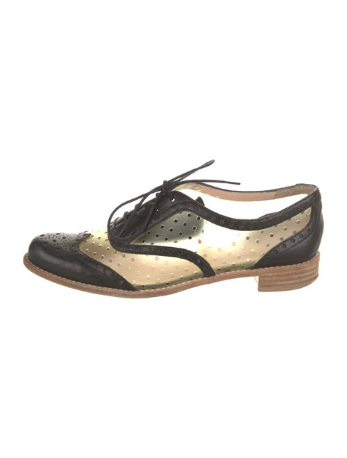 Stuart Weitzman Leather Colorblock Pattern Sneakers