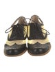 Stuart Weitzman Leather Colorblock Pattern Sneakers