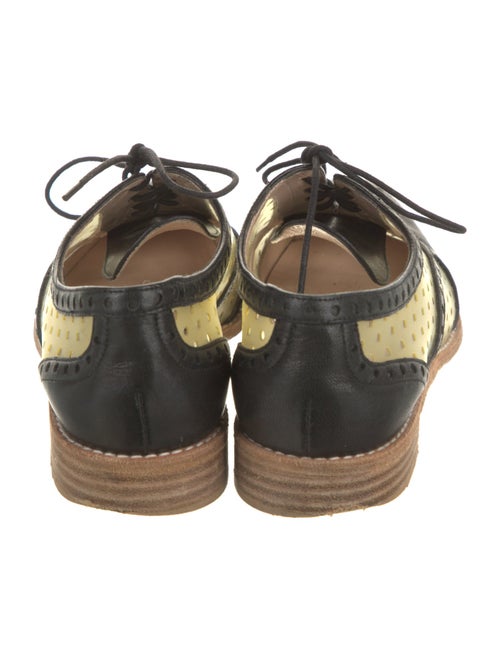 Stuart Weitzman Leather Colorblock Pattern Sneakers