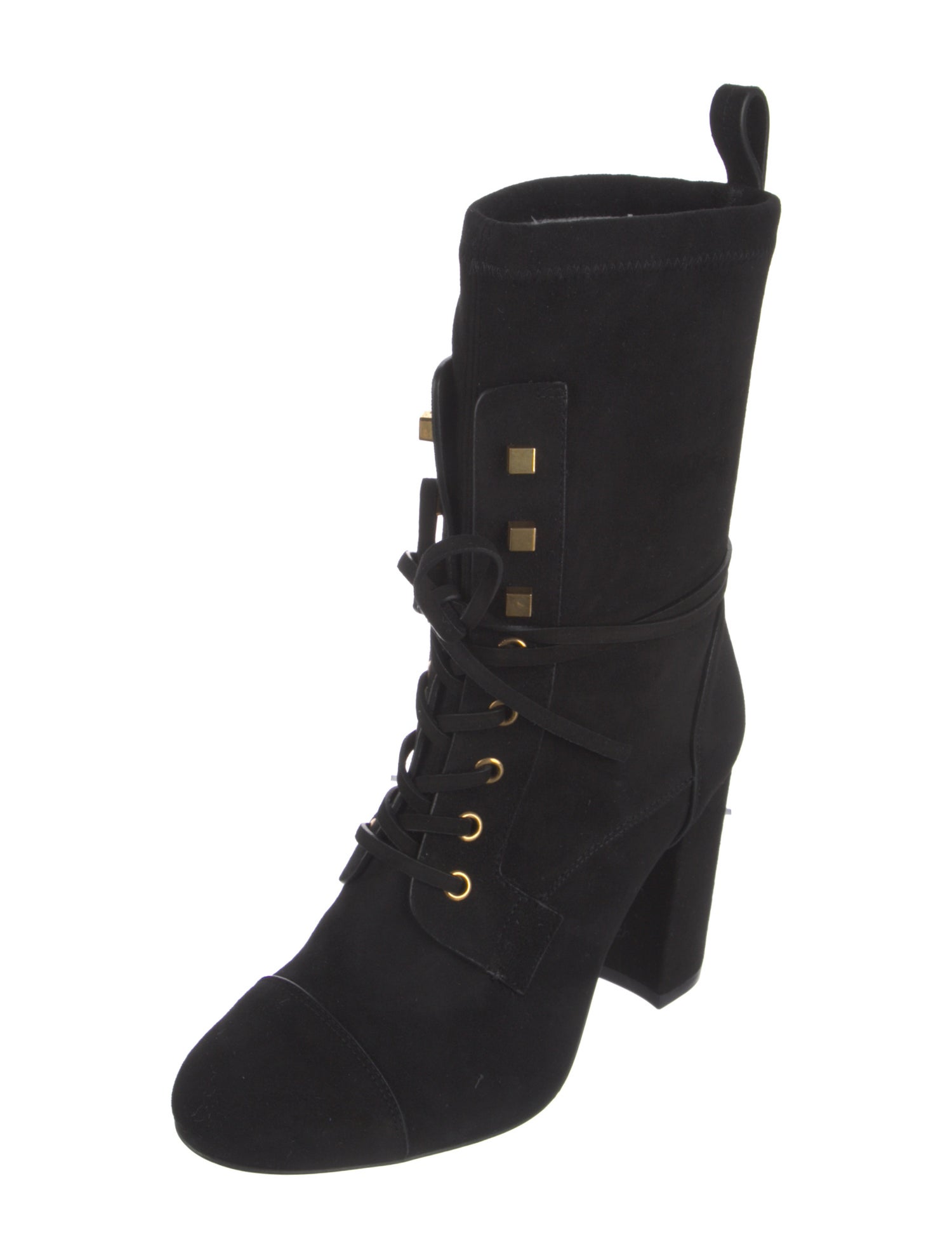 Stuart Weitzman Suede Lace-Up Boots