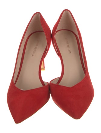 Stuart Weitzman Suede D'Orsay Pumps