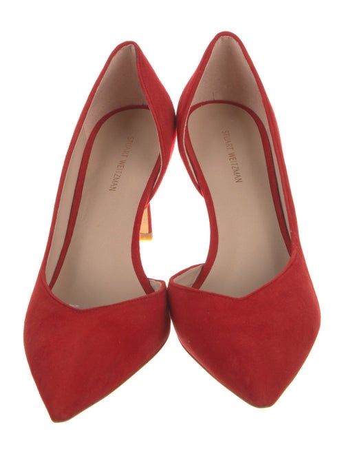 Stuart Weitzman Suede D'Orsay Pumps