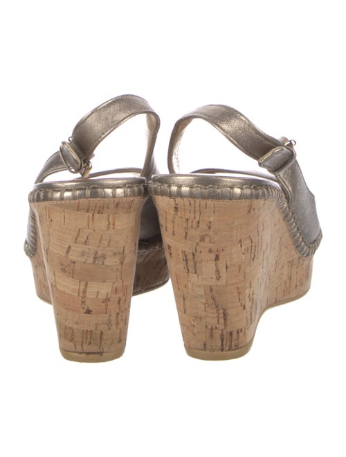 Stuart Weitzman Leather Colorblock Pattern Slingback Pumps