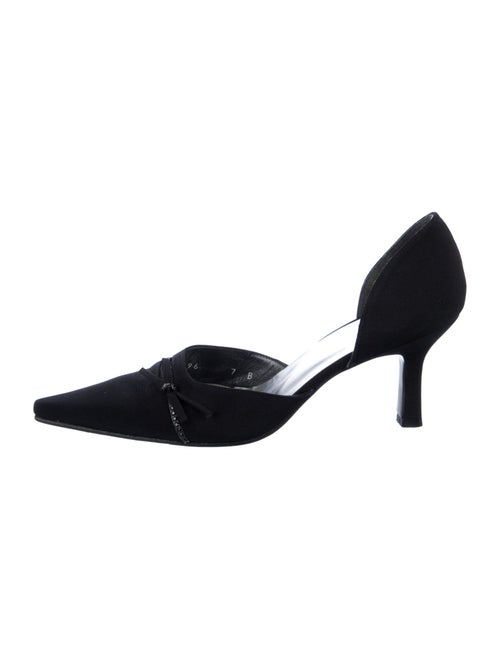 Stuart Weitzman Bow Accents D'Orsay Pumps