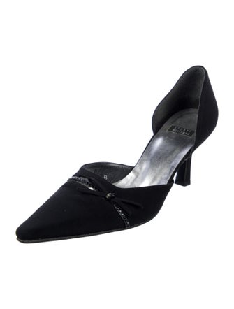 Stuart Weitzman Bow Accents D'Orsay Pumps