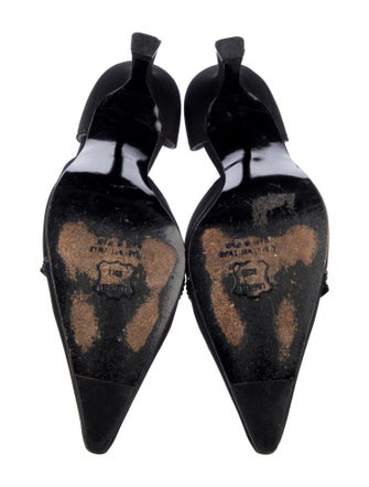 Stuart Weitzman Bow Accents D'Orsay Pumps