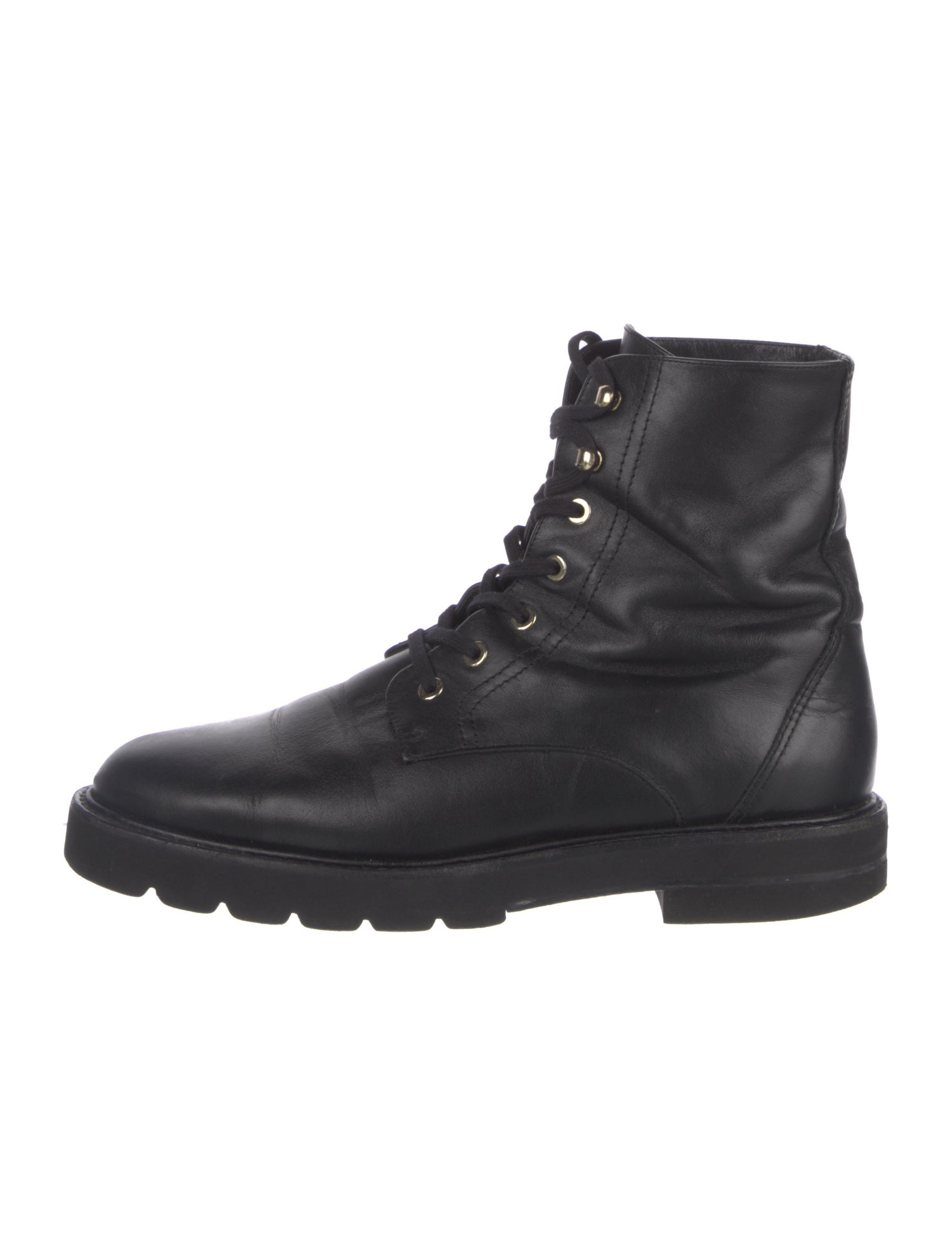 Stuart Weitzman Leather Combat Boots
