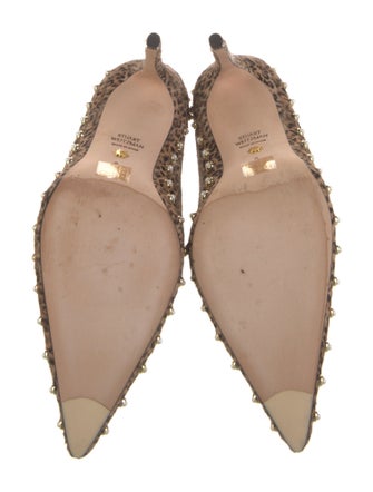 Stuart Weitzman Suede Printed Pumps