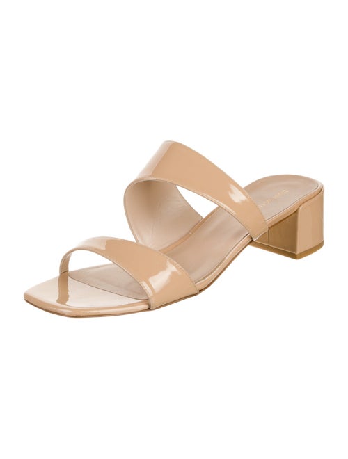 Stuart Weitzman Patent Leather Slides
