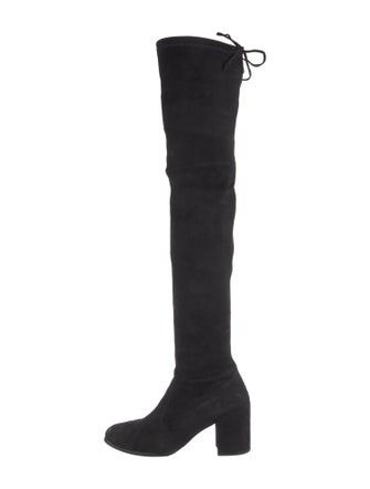 Stuart Weitzman Suede Lace-Up Boots