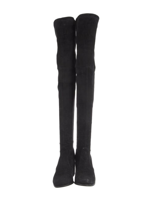 Stuart Weitzman Suede Lace-Up Boots