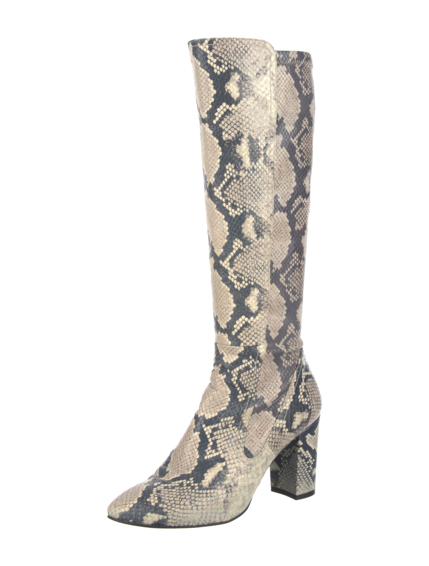 Stuart Weitzman Snakeskin Animal Print Boots