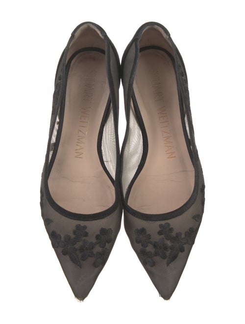 Stuart Weitzman Mesh Printed Ballet Flats