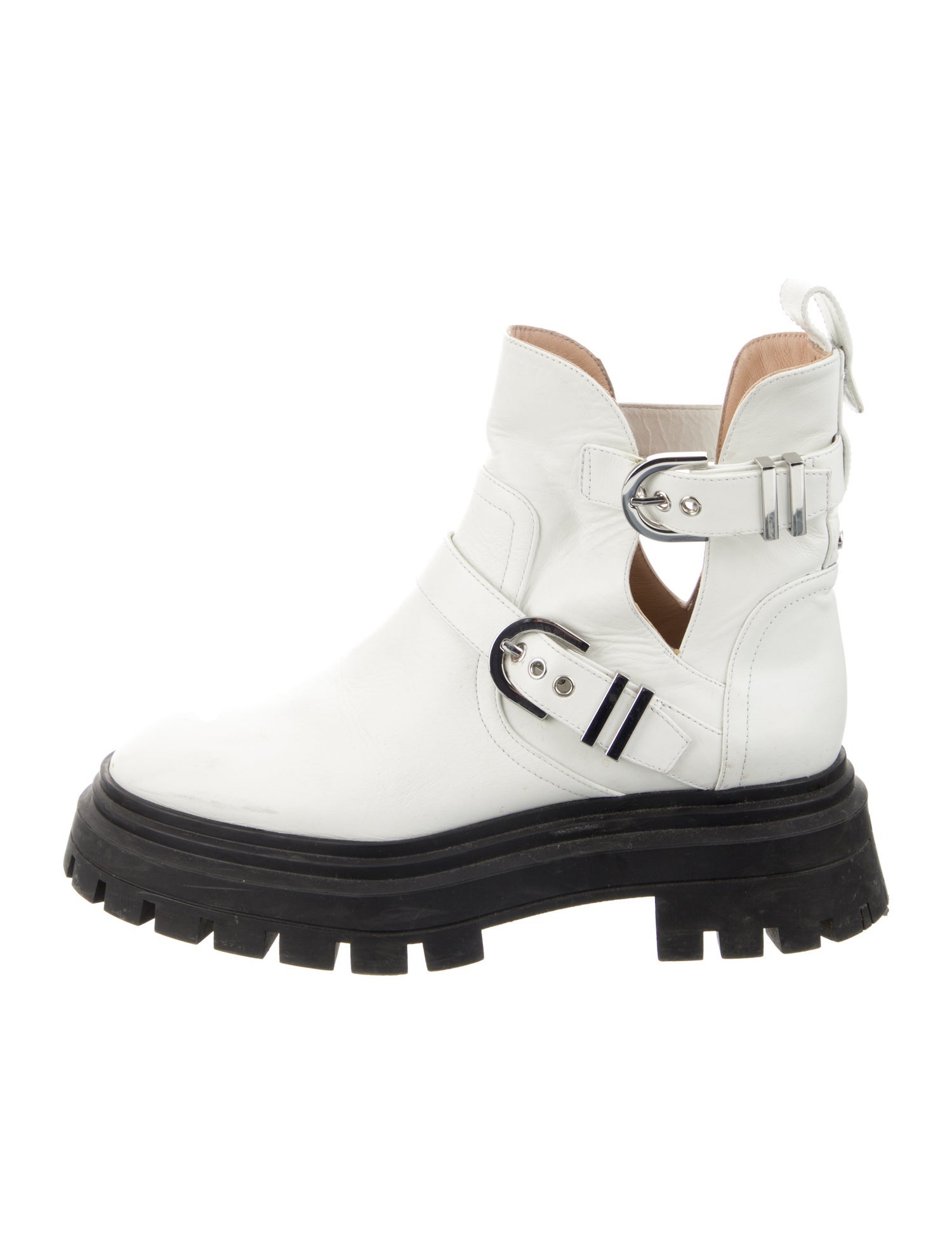 Stuart Weitzman Leather Combat Boots