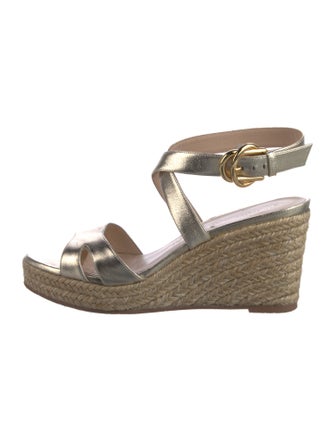 Stuart Weitzman Leather Espadrilles