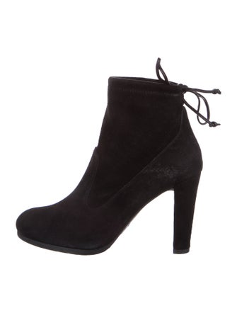 Stuart Weitzman Suede Lace-Up Boots