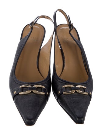 Stuart Weitzman Animal Print Slingback Pumps