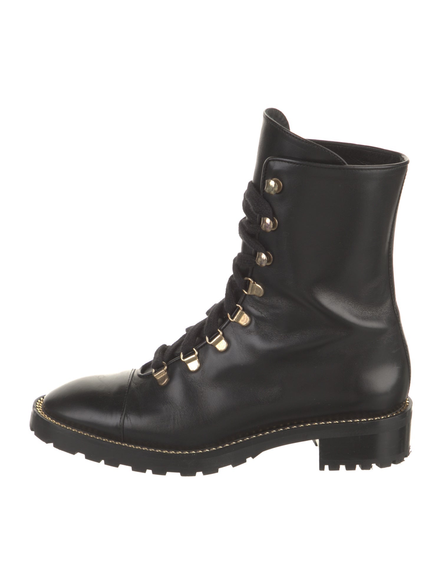Stuart Weitzman Leather Combat Boots