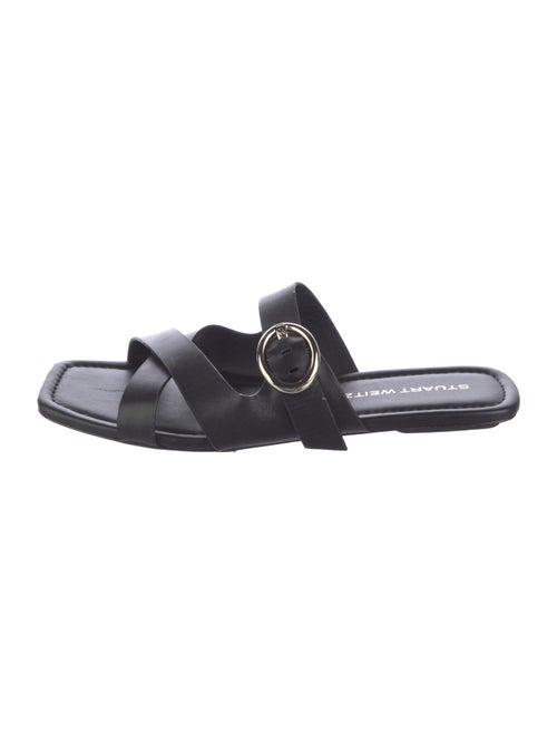 Stuart Weitzman Leather Slides