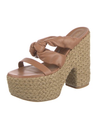 Stuart Weitzman Leather Espadrilles