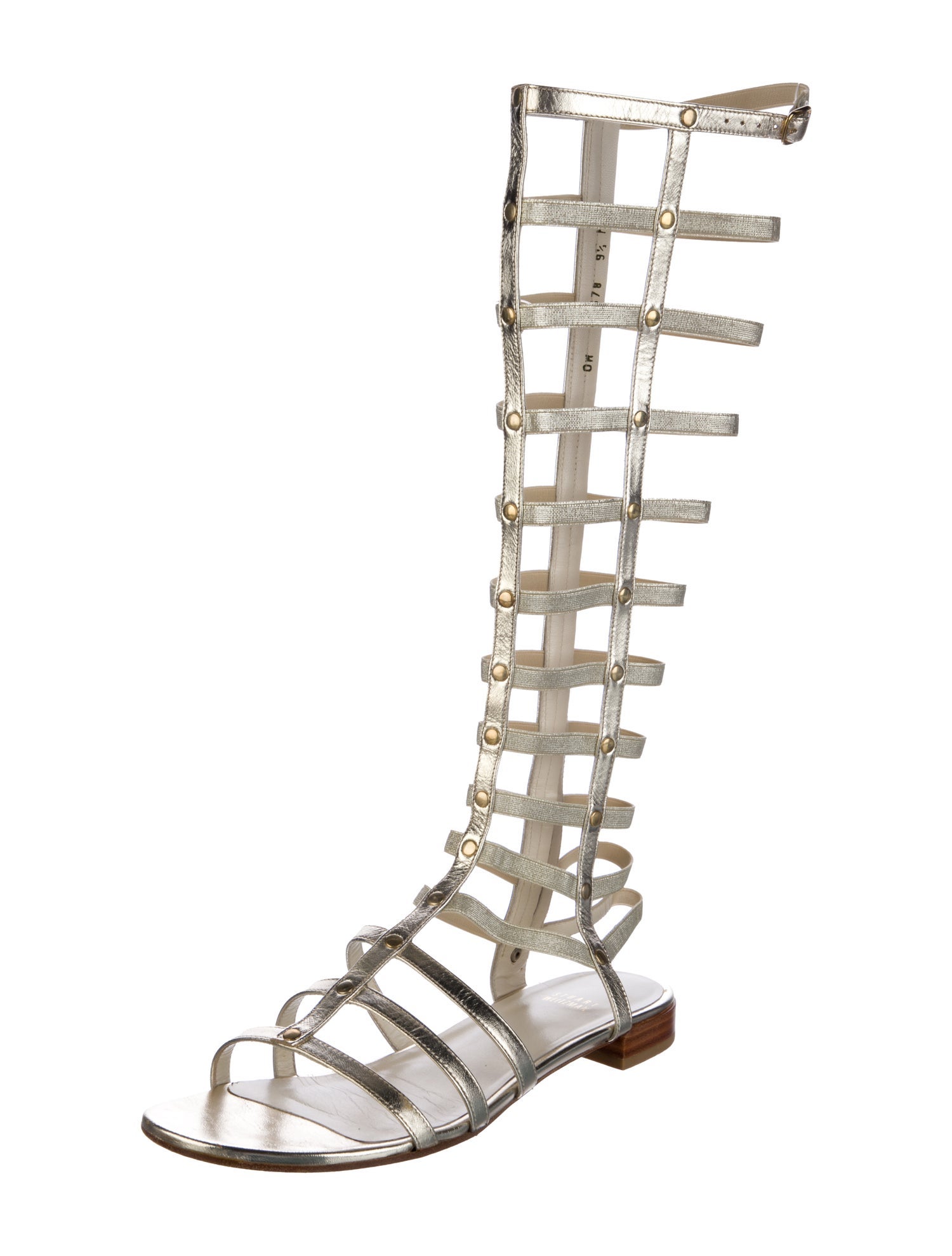 Stuart Weitzman Leather Gladiator Sandals