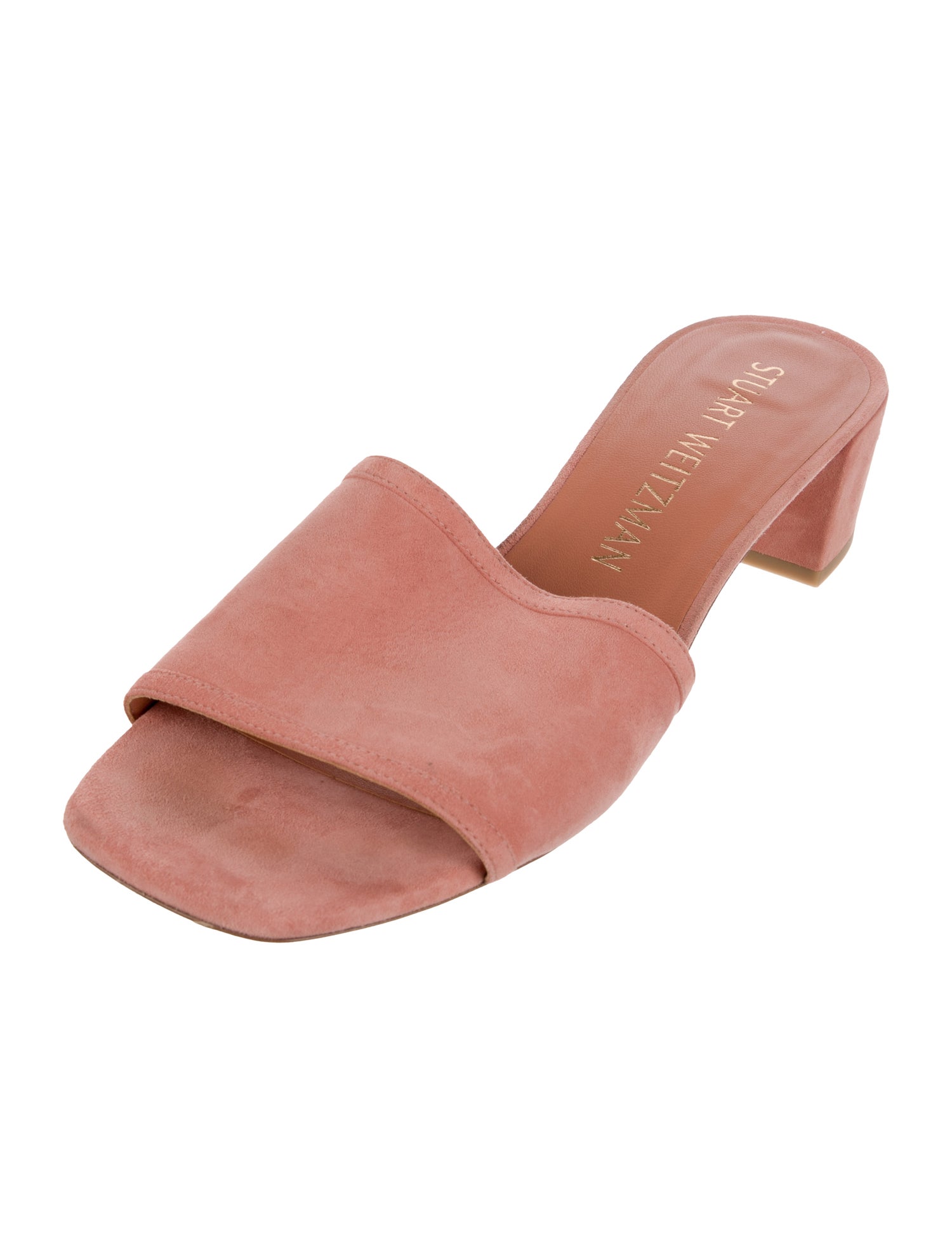 Stuart Weitzman Leather Slides