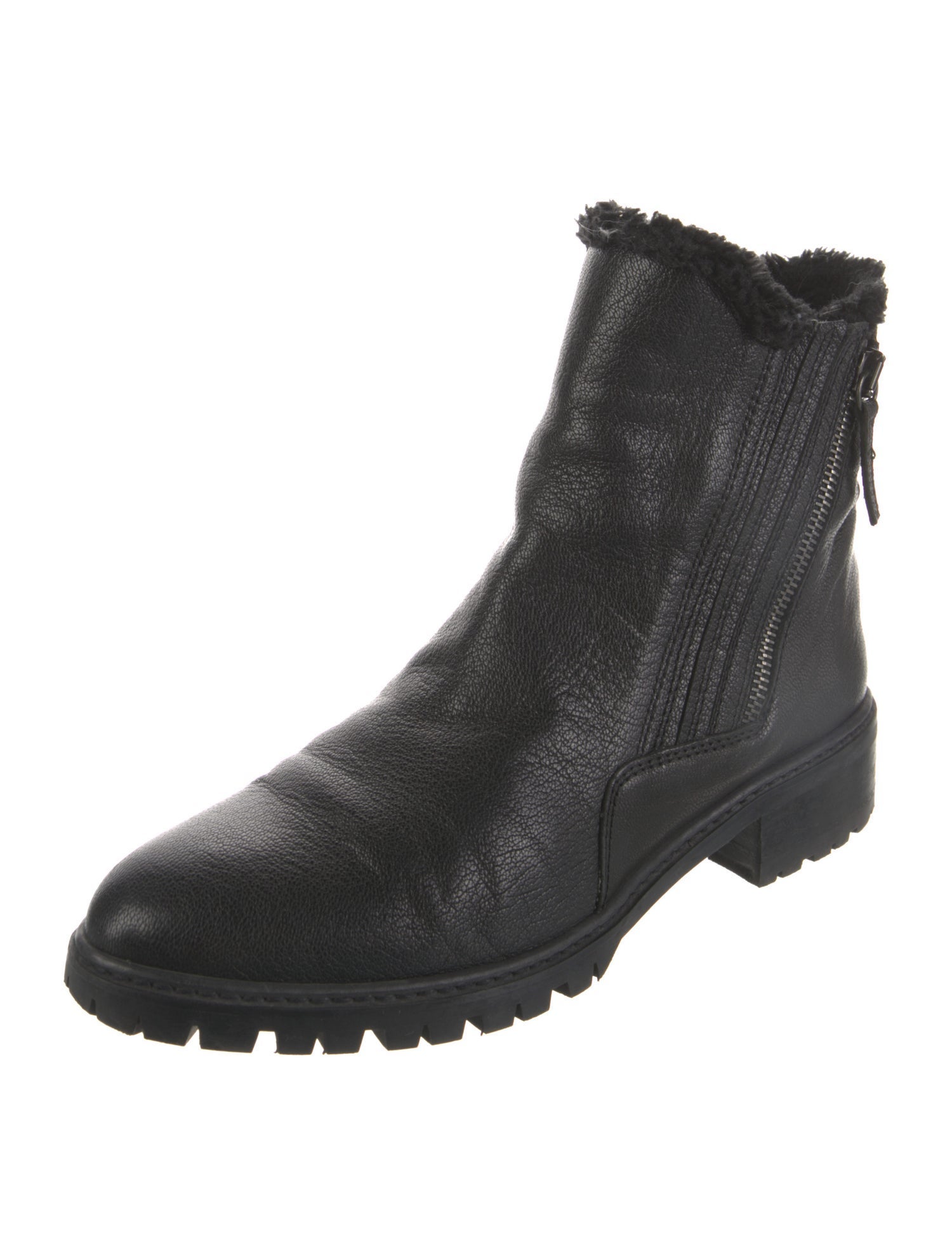Stuart Weitzman Leather Combat Boots