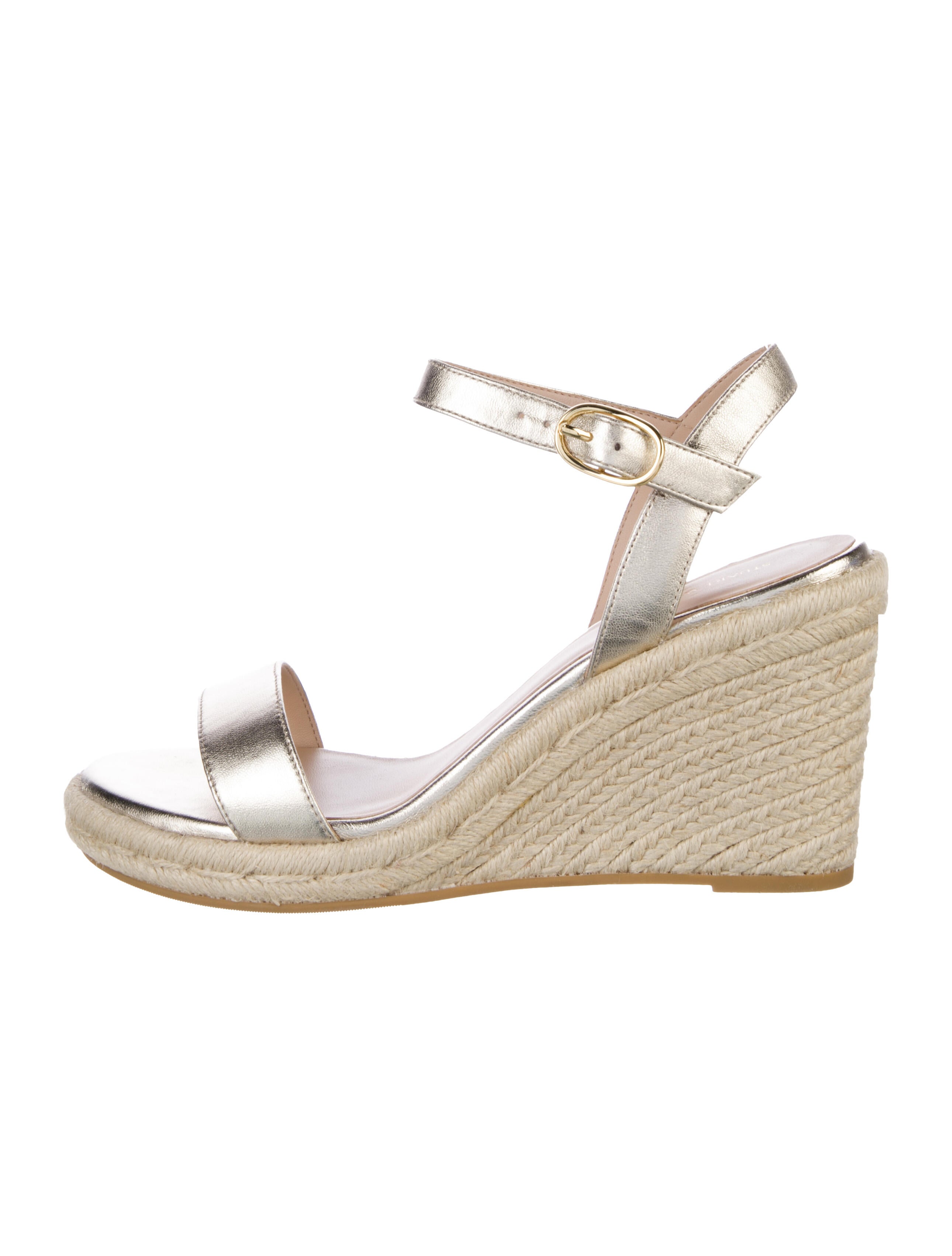 Stuart Weitzman Leather Espadrilles
