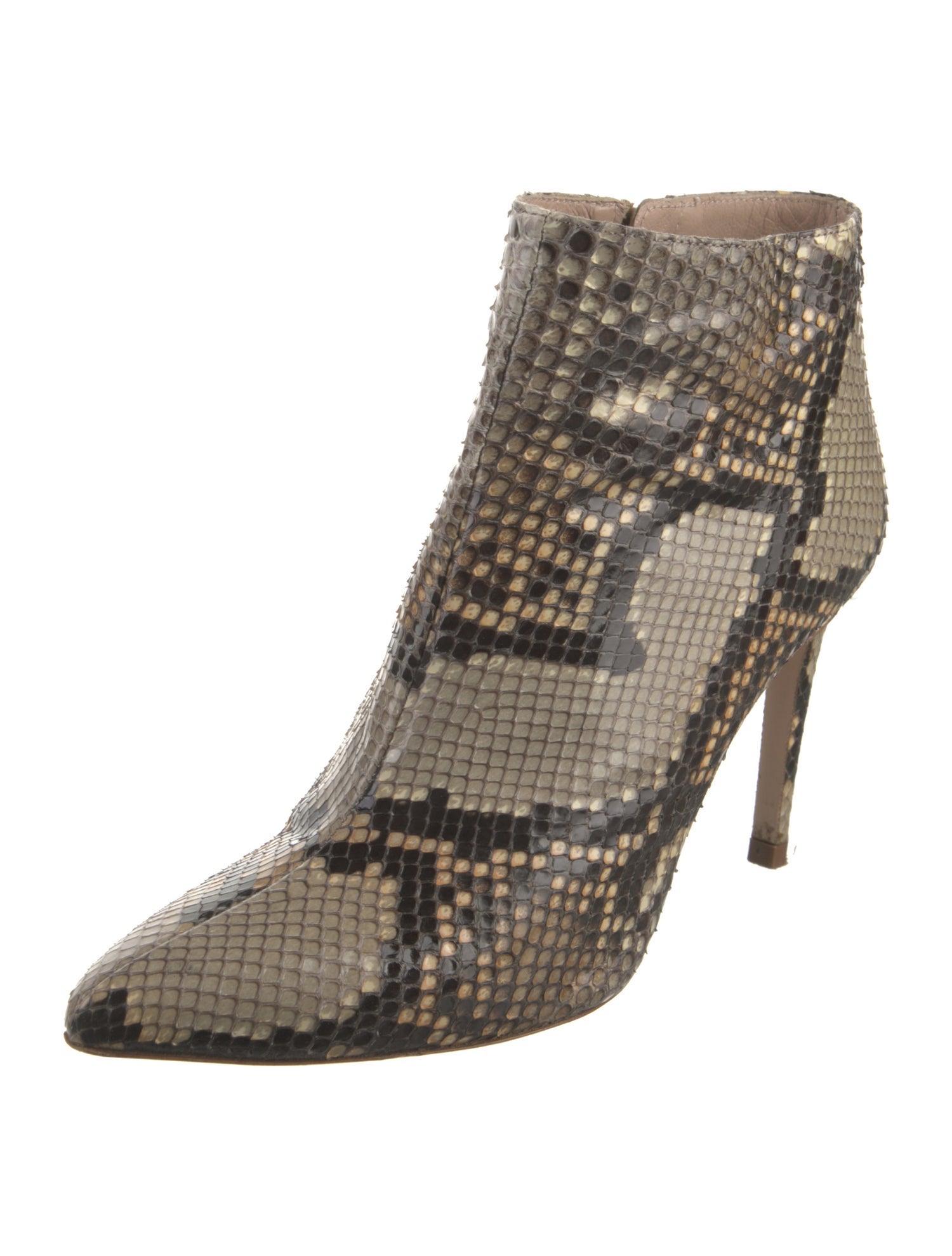 Stuart Weitzman Leather Animal Print Boots