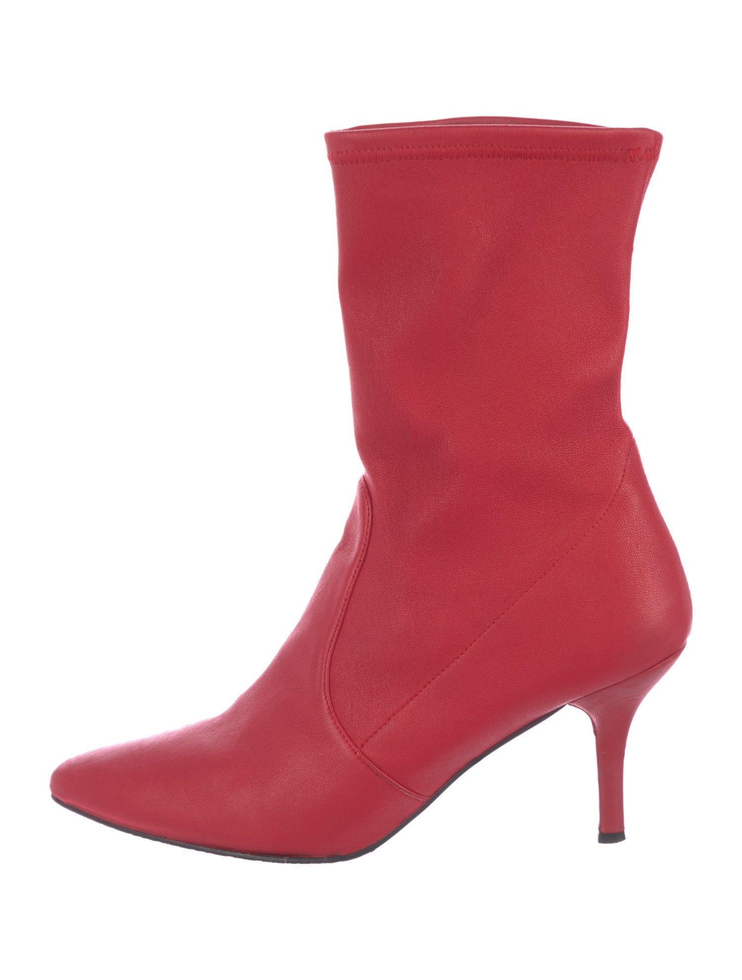 Stuart Weitzman Leather Sock Boots