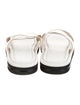Stuart Weitzman Leather Colorblock Pattern Slides