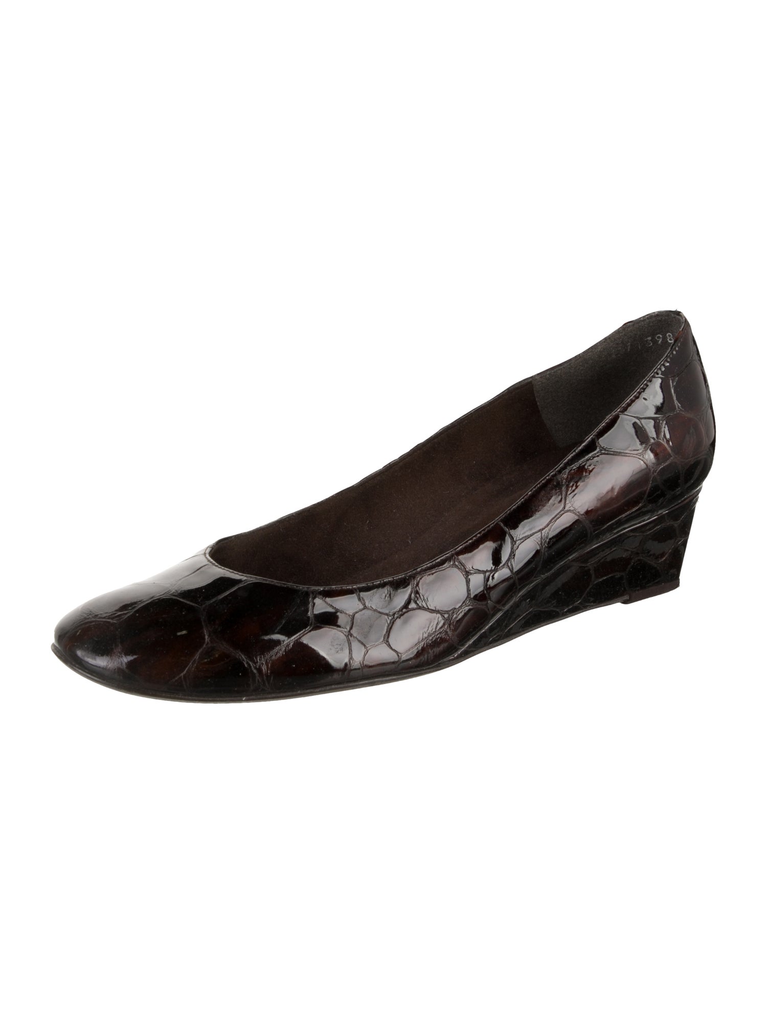 Stuart Weitzman Patent Leather Animal Print Pumps