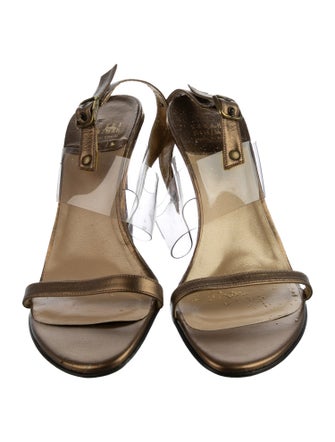 Stuart Weitzman Leather Slingback Sandals