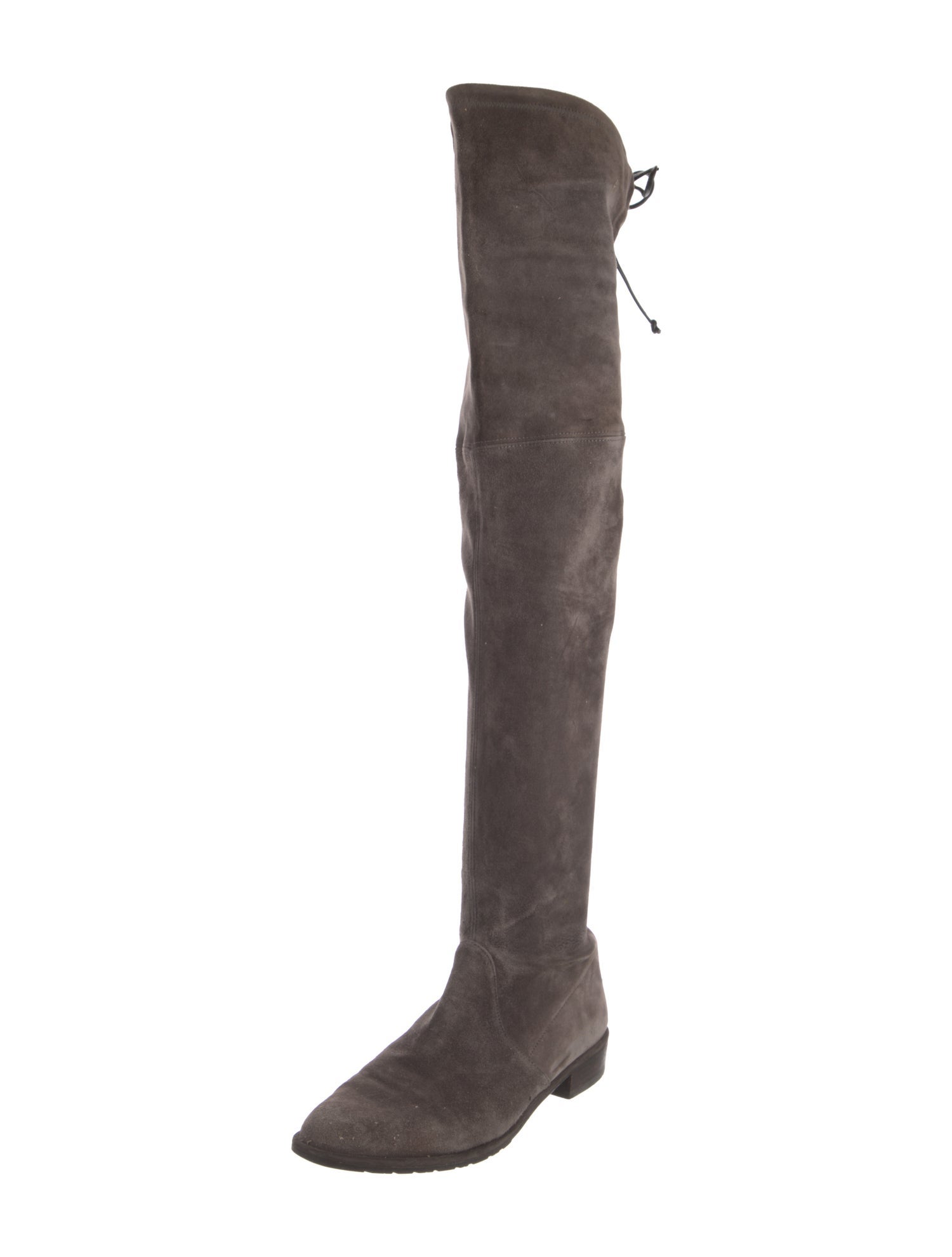 Stuart Weitzman Suede Lace-Up Boots