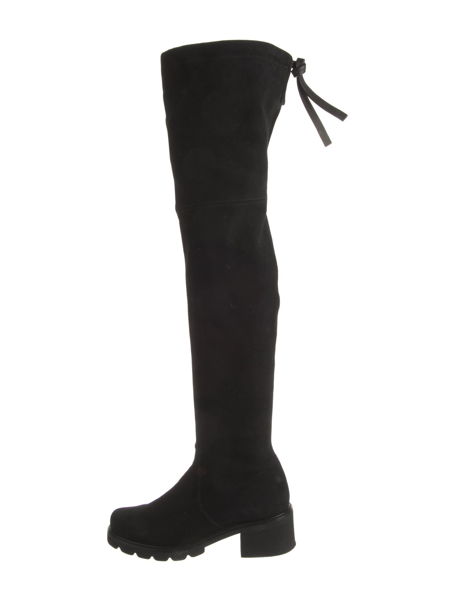 Stuart Weitzman Suede Whipstitch Trim Boots