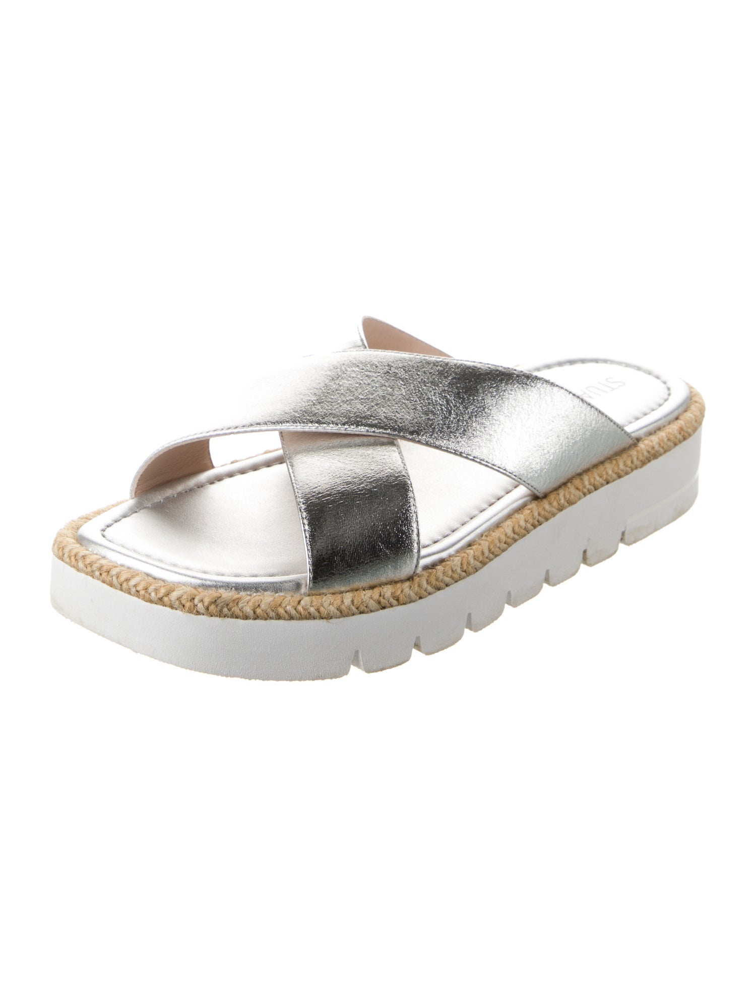 Stuart Weitzman Leather Slides