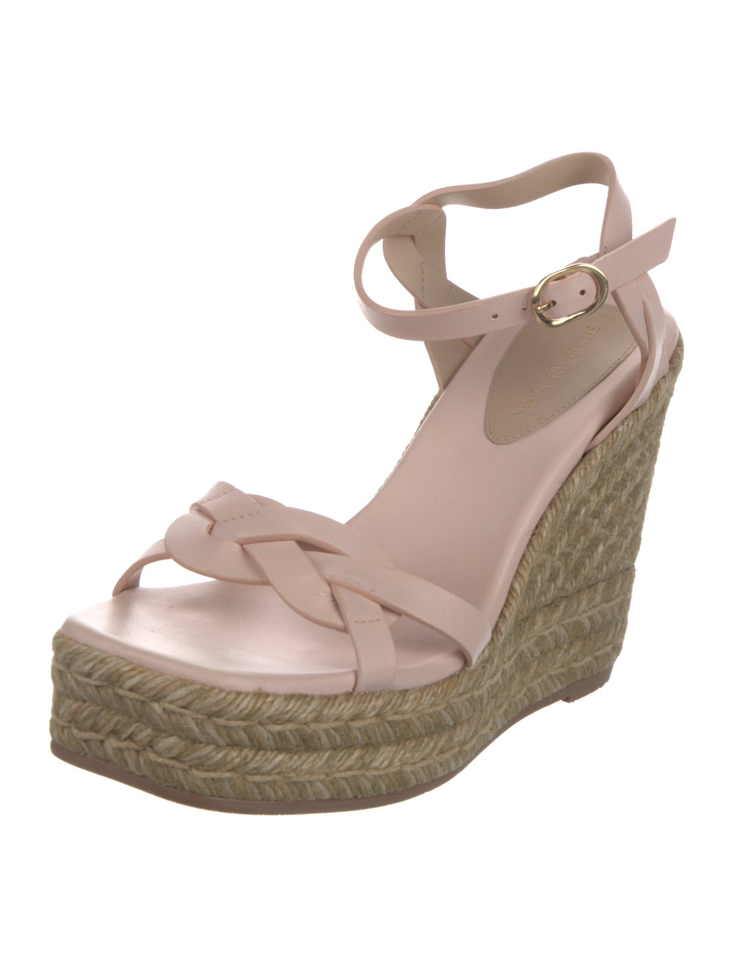 Stuart Weitzman Leather Espadrilles